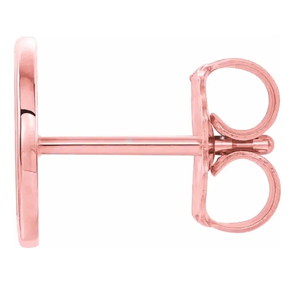 Wove Made jewelers monogram stud earrings LETTER E - Picture 3 of 6